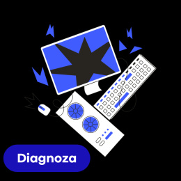 Diagnoza testy komputera, laptopa, konsoli