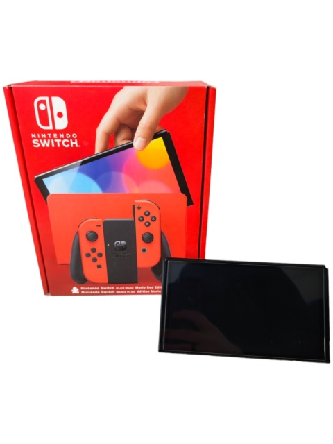 Przerobiona Konsola Nintendo Switch OLED CFW HWFLY V6S 256GB Mario RED Edition