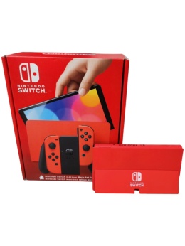 Przerobiona Konsola Nintendo Switch OLED CFW HWFLY V6S 256GB Mario RED Edition
