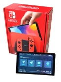 Przerobiona Konsola Nintendo Switch OLED CFW HWFLY V6S 256GB Mario RED Edition