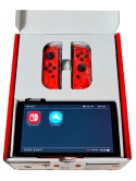 Przerobiona Konsola Nintendo Switch OLED CFW HWFLY V6S 256GB Mario RED Edition