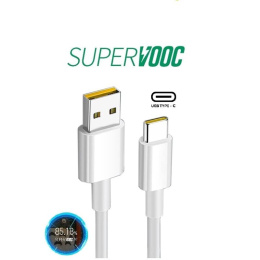 Przewód kabel USB C Oppo Realme SuperVooc QC szybkie ładowanie 2M 6.5A