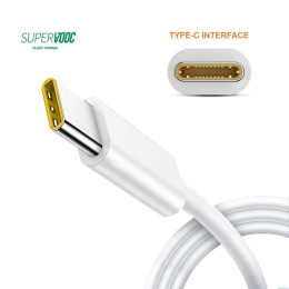 Przewód kabel USB C Oppo Realme SuperVooc QC szybkie ładowanie 2M 6.5A