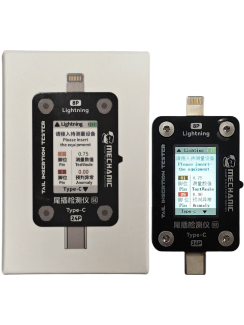 Nowy tester gniazd połączeń USB C Lightning Mechanic T-824SE