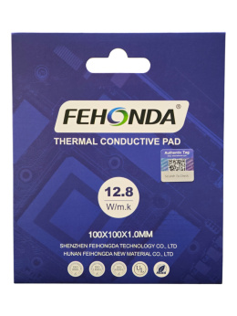 Profesjonalny wydajny termopad Fehonda 12.8W/mK 100x100x1.0mm